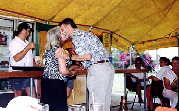 Alan accepting his award from Pat
