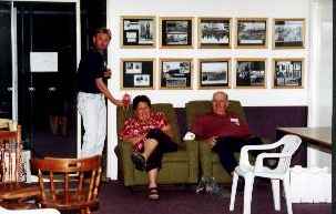 Dave John and Dell relaxing in the club room